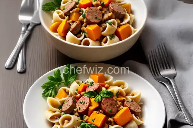 Orecchiette with Butternut Squash and Sausage