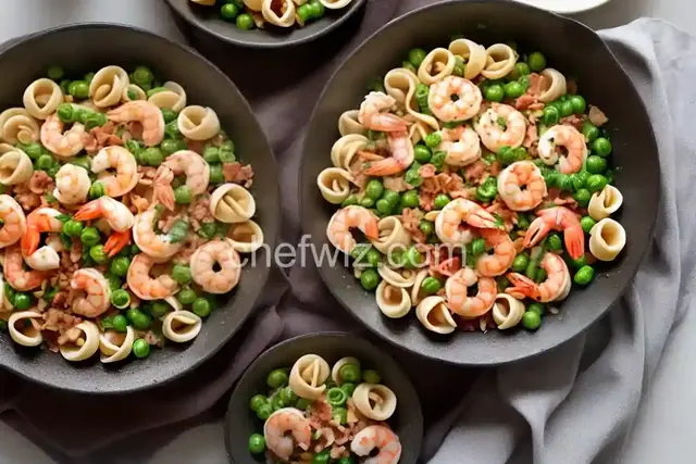 Orecchiette with Shrimp, Pancetta and Fresno Chiles