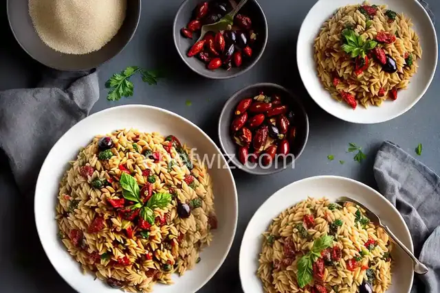 Orzo with Sun-Dried Tomatoes and Kalamata Olives