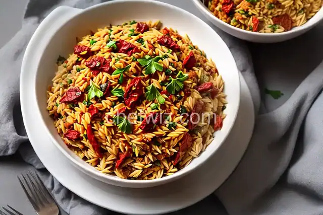 Orzo with Sun-Dried Tomatoes