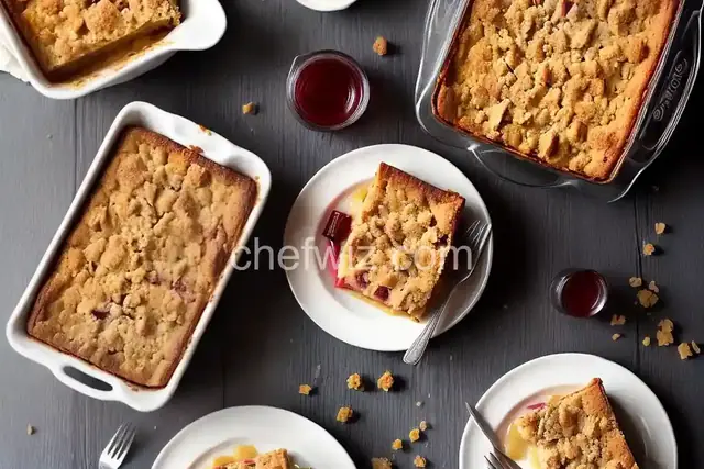 Outstanding Rhubarb Bread Pudding
