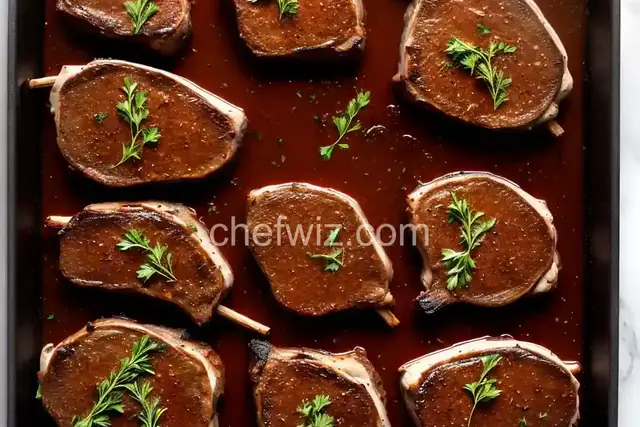 Oven-Broiled Lamb Chops with Gravy
