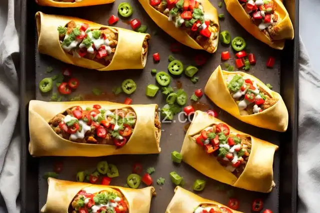 Oven-Fried Chicken Chimichangas
