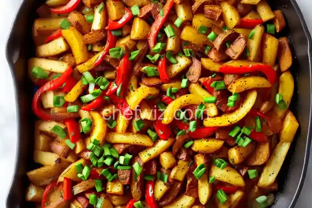 Oven Home Fries with Peppers and Onions