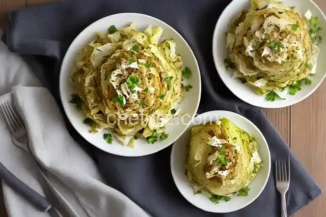 Oven Roasted Cabbage