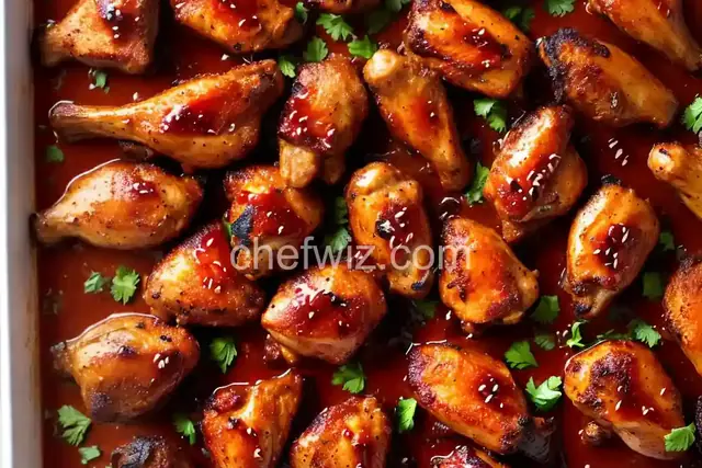 Oven-Roasted Carolina BBQ Chicken Wings
