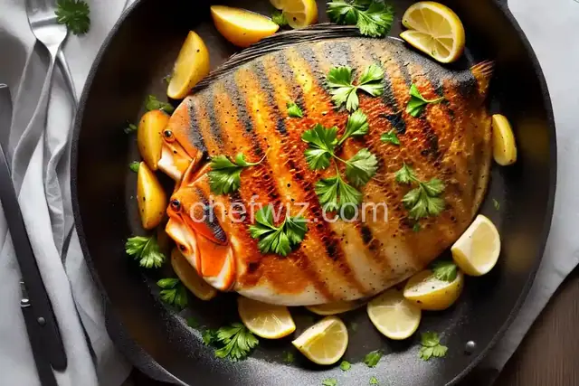 Oven-grilled Angelfish with Potatoes
