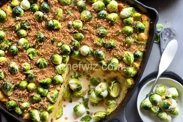 Over-the-Top Creamed Brussels Sprout Gratin Recipe