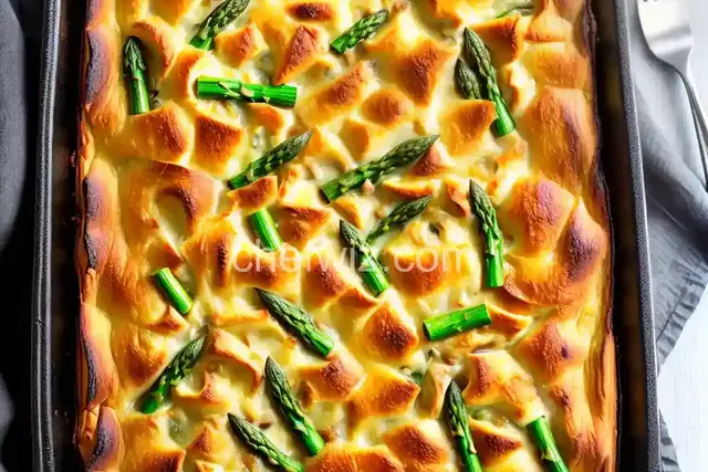 Overnight Asparagus Mushroom Strata