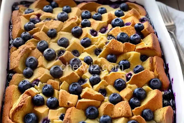 Overnight Blueberry French Toast Casserole
