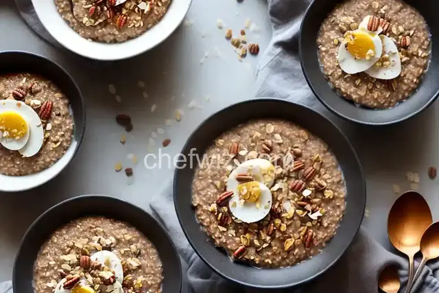 Overnight Coconut Pecan Steel Cut Oats