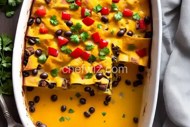 Overnight Mexican Breakfast Strata