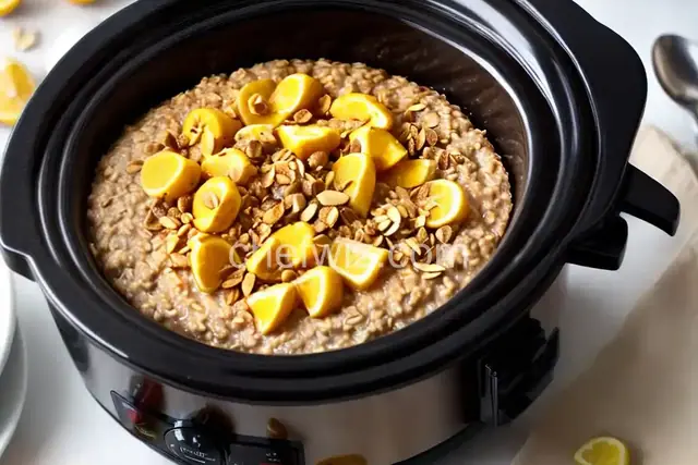 Overnight Slow Cooker Oatmeal