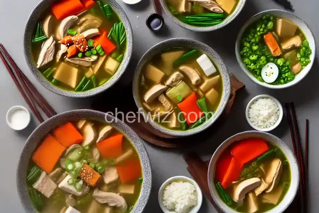 Ozoni (Japanese New Year's Soup) With Mochi, Chicken, and Vegetables Recipe