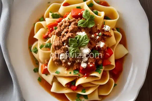 Paccheri al rag� napoletano