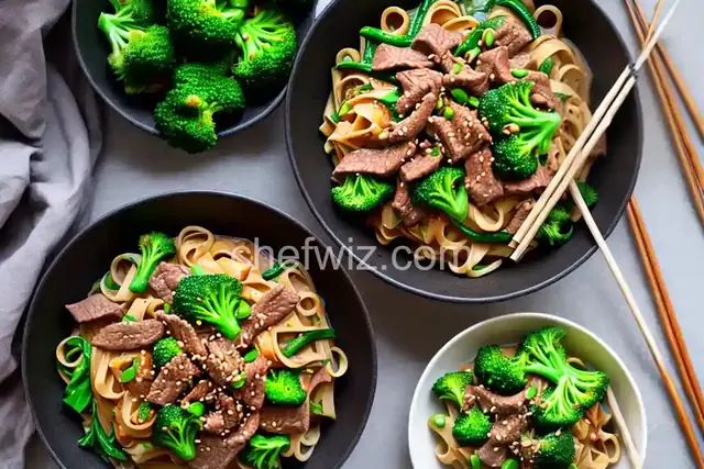 Pad See Ew (Thai Noodles with Beef and Broccoli)