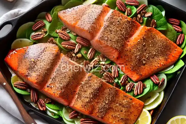 Paleo Pecan-Maple Salmon