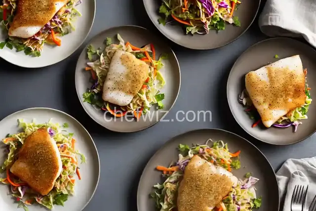 Pan-Fried Cod with Slaw