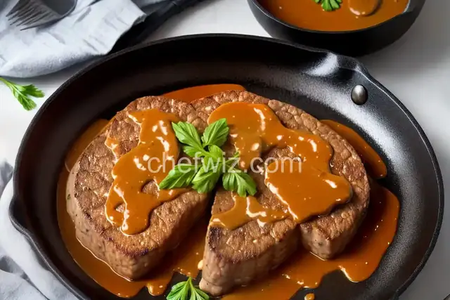 Pan-Fried Steak with Marsala Sauce