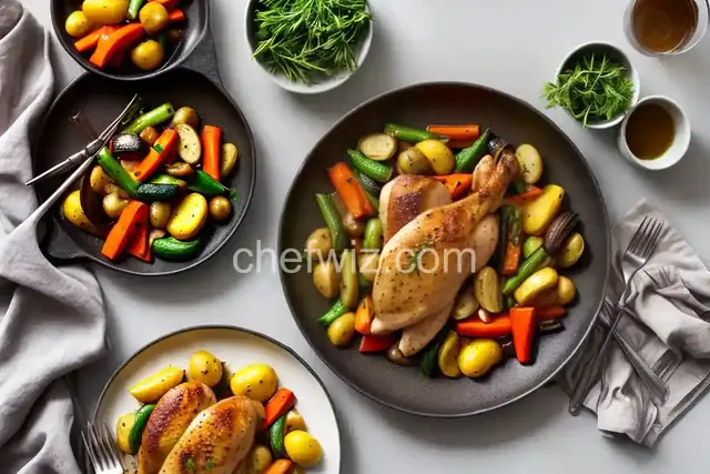 Pan-Roasted Chicken With Vegetables and Dijon Jus Recipe