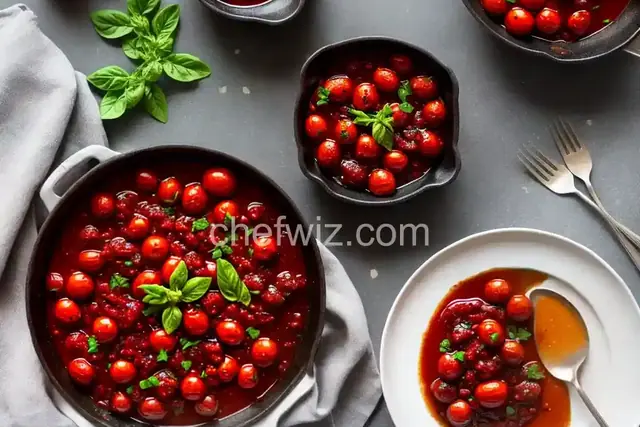 Pan-Roasted Tomatoes with Quick Balsamic Jam
