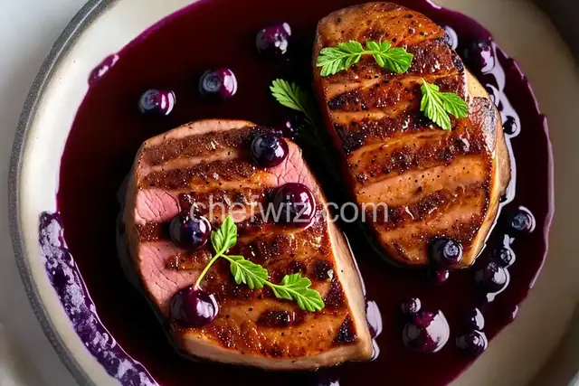 Pan-Seared Duck Breast with Blueberry Sauce