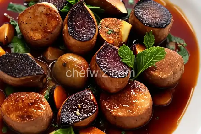 Pan-Seared Foie Gras with Figs and Port Wine Sauce