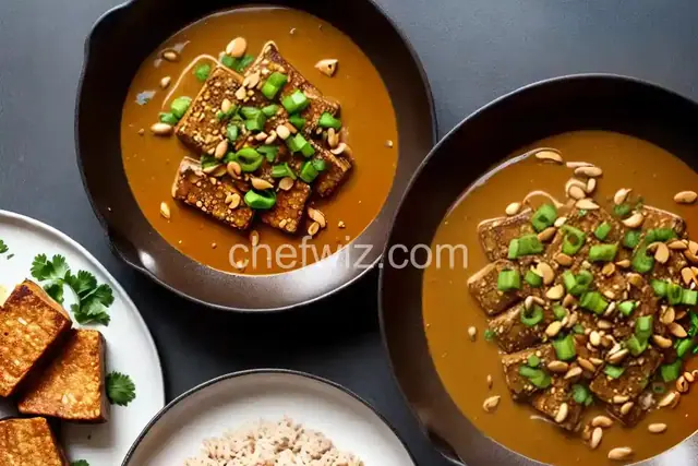 Pan-Seared Tempeh with Peanut Sauce