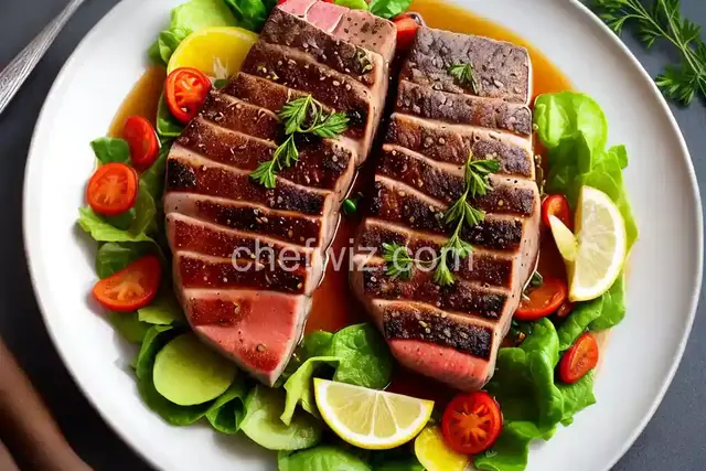 Pan Seared Yellowfin Tuna