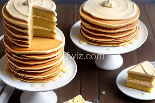 Pancake Cake with Maple Cream Frosting