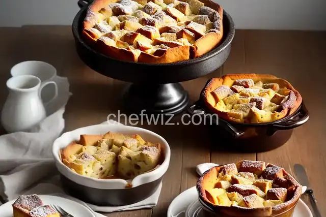Panettone Bread Pudding with Amaretto Sauce