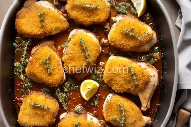Panko-Crusted Roast Chicken Thighs With Mustard and Thyme
