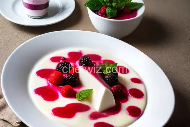 Panna Cotta with Berry Sauce