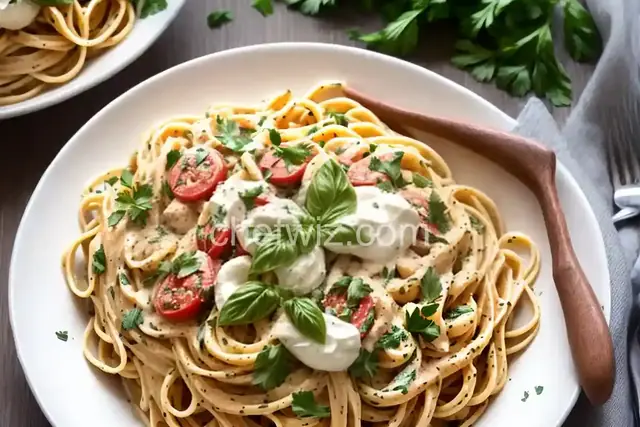 Pantry Pasta With Vegan Cream Sauce