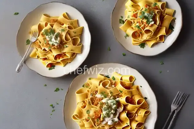 Pappardelle in Saffron Cream