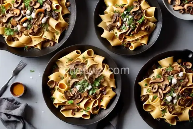 Pappardelle with Mixed Wild Mushrooms