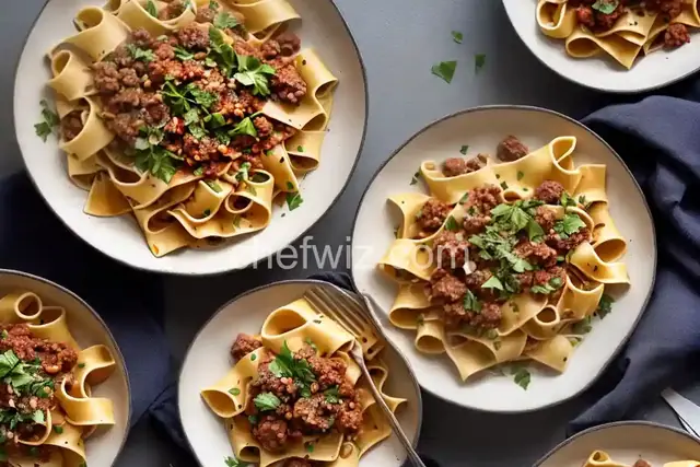 Pappardelle with Sausage Ragu