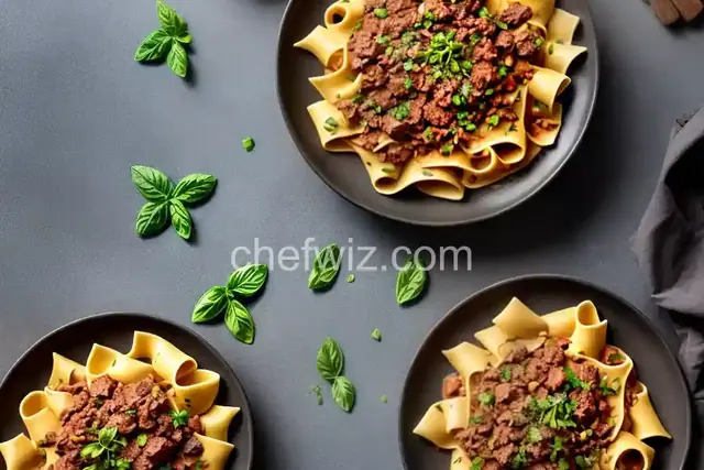 Pappardelle with Wild Boar Ragu