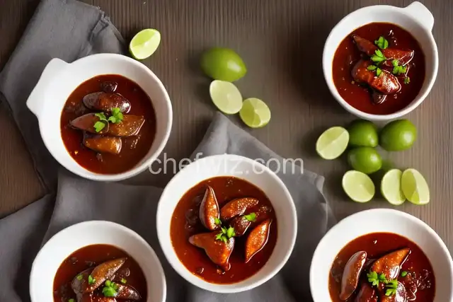Pareja de Codornices en Salsa de Chile Ancho con Miel: Pair of Quail in Ancho Chile-Honey Sauce