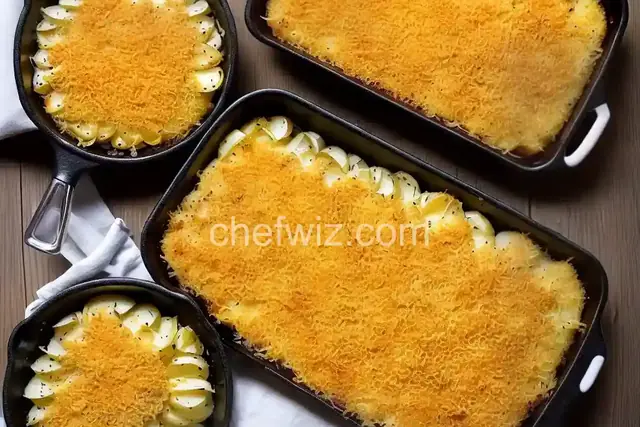 Parmesan-Crusted Au Gratin Potatoes and Onion