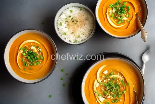 Parsnip and Japanese Sweet Potato Soup
