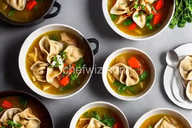 Passover Soup with Chicken Dumplings