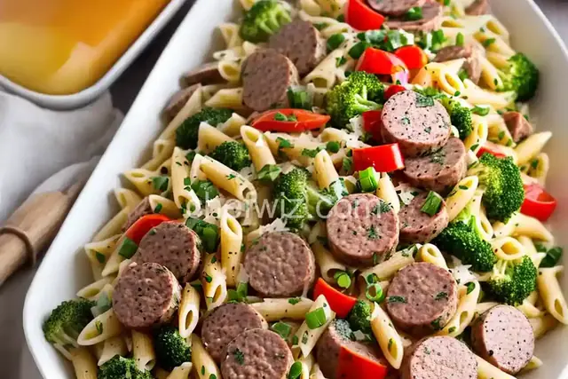 Pasta Primavera with Italian Turkey Sausage