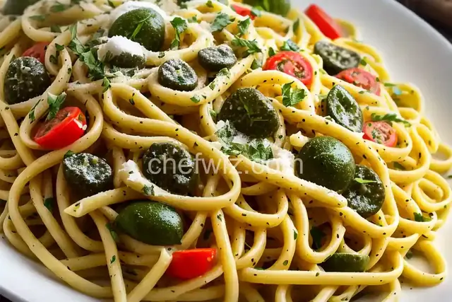 Pasta Primavera with Lemon Caper Sauce