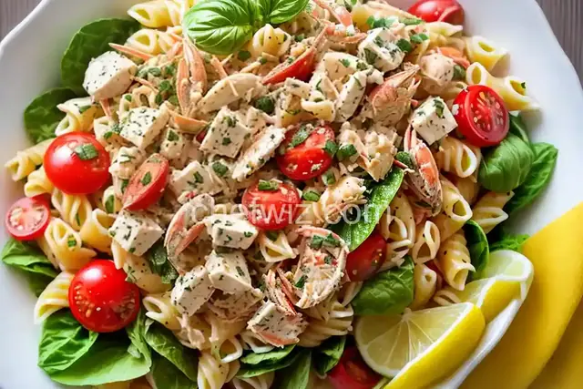 Pasta Salad with Crab