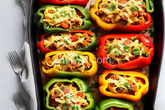 Pasta Stuffed Peppers