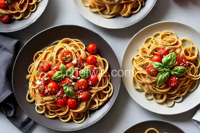 Pasta With 15-Minute Burst Cherry Tomato Sauce