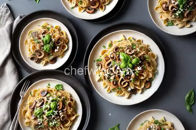Pasta with Baby Bella Mushrooms