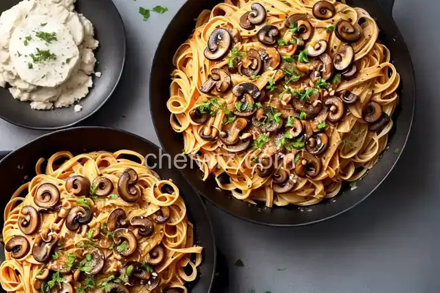 Pasta with Caramelized Onions and Mushrooms