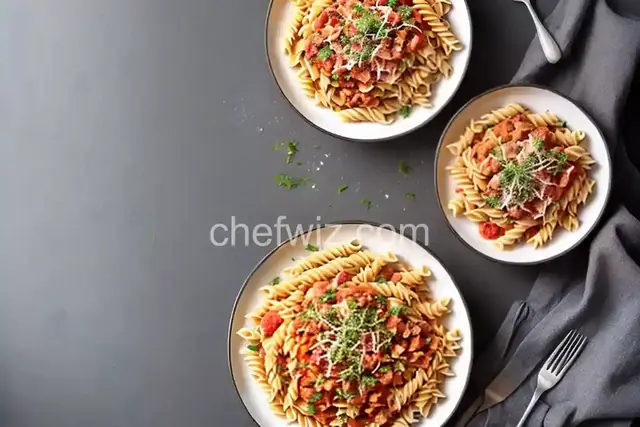 Pasta with Pancetta and Tomato Sauce